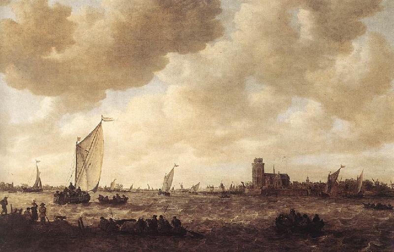 GOYEN, Jan van View of Dordrecht dg France oil painting art
